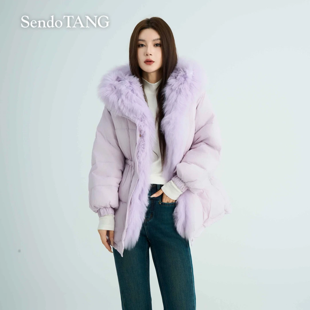 真狐羽绒【理想】胖多女装新款时尚休闲高级感纯色休闲百搭羽绒服
