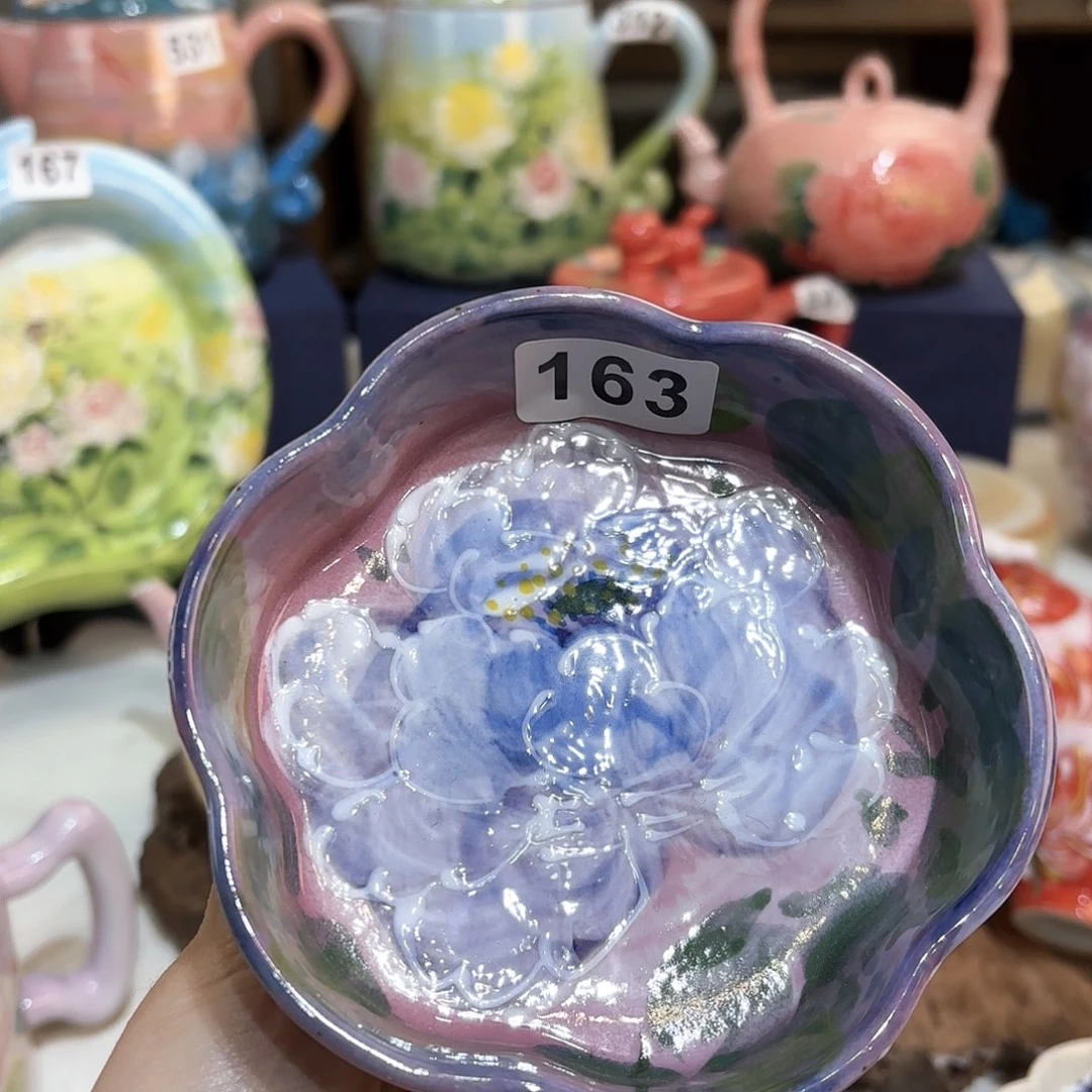 景德镇手绘高温釉下彩陶瓷茶具
