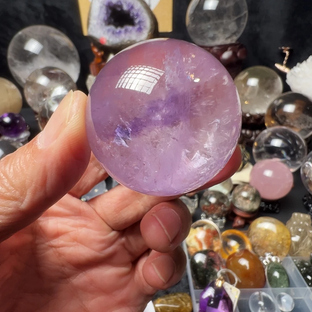 紫晶未镶嵌珠宝半成品四厘米天然紫水晶