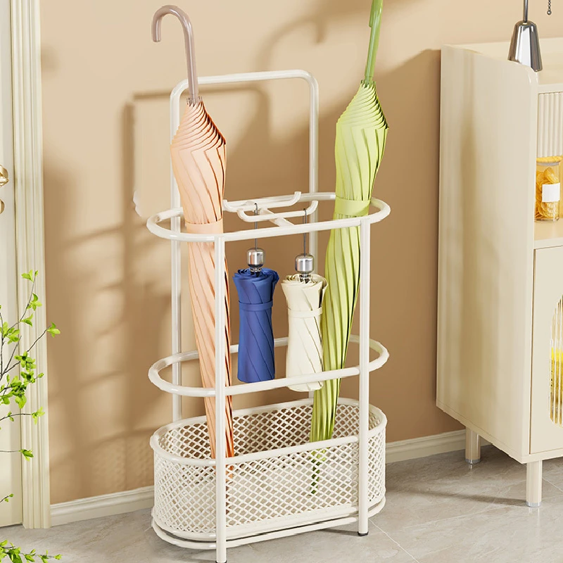 家用电梯口立伞筒雨伞置物架体育运动用品置物架羽毛球拍收纳篮子