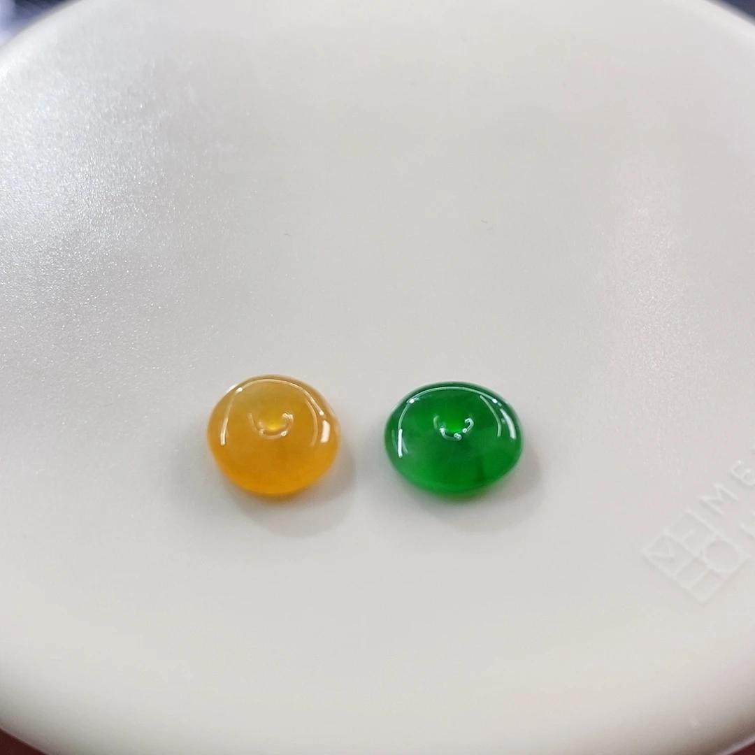 散珠翡翠一对小酒窝