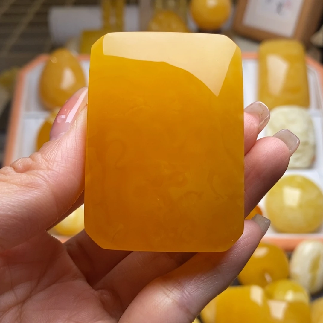 蜜蜡颈饰未镶嵌幼****子，