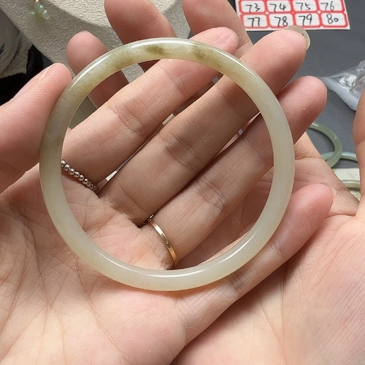 和田玉手镯未镶嵌60