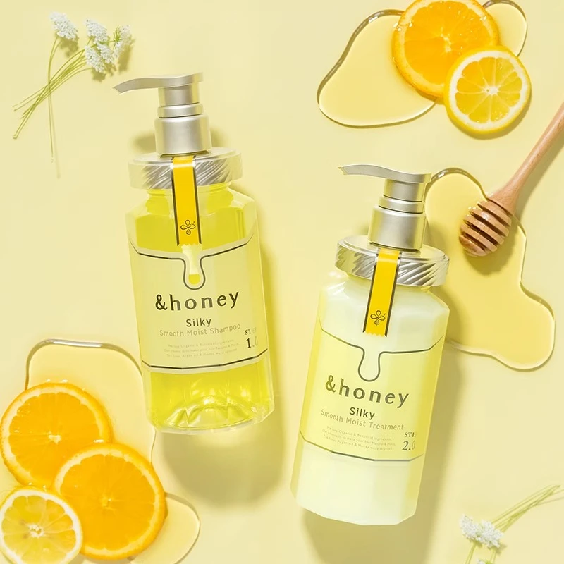 日本honey安蒂花子silky系列蜂蜜洗发水护发素保湿护发