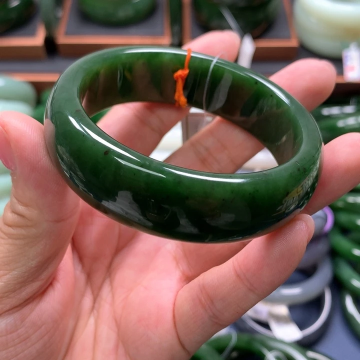 【闪购商品】未镶嵌手镯和田玉（碧玉）32