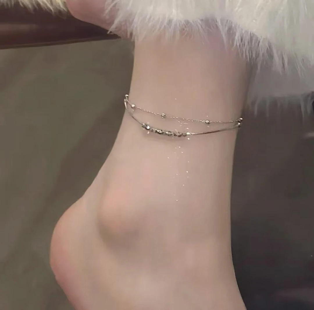 足银脚链 104足银项链时尚百搭耐看款