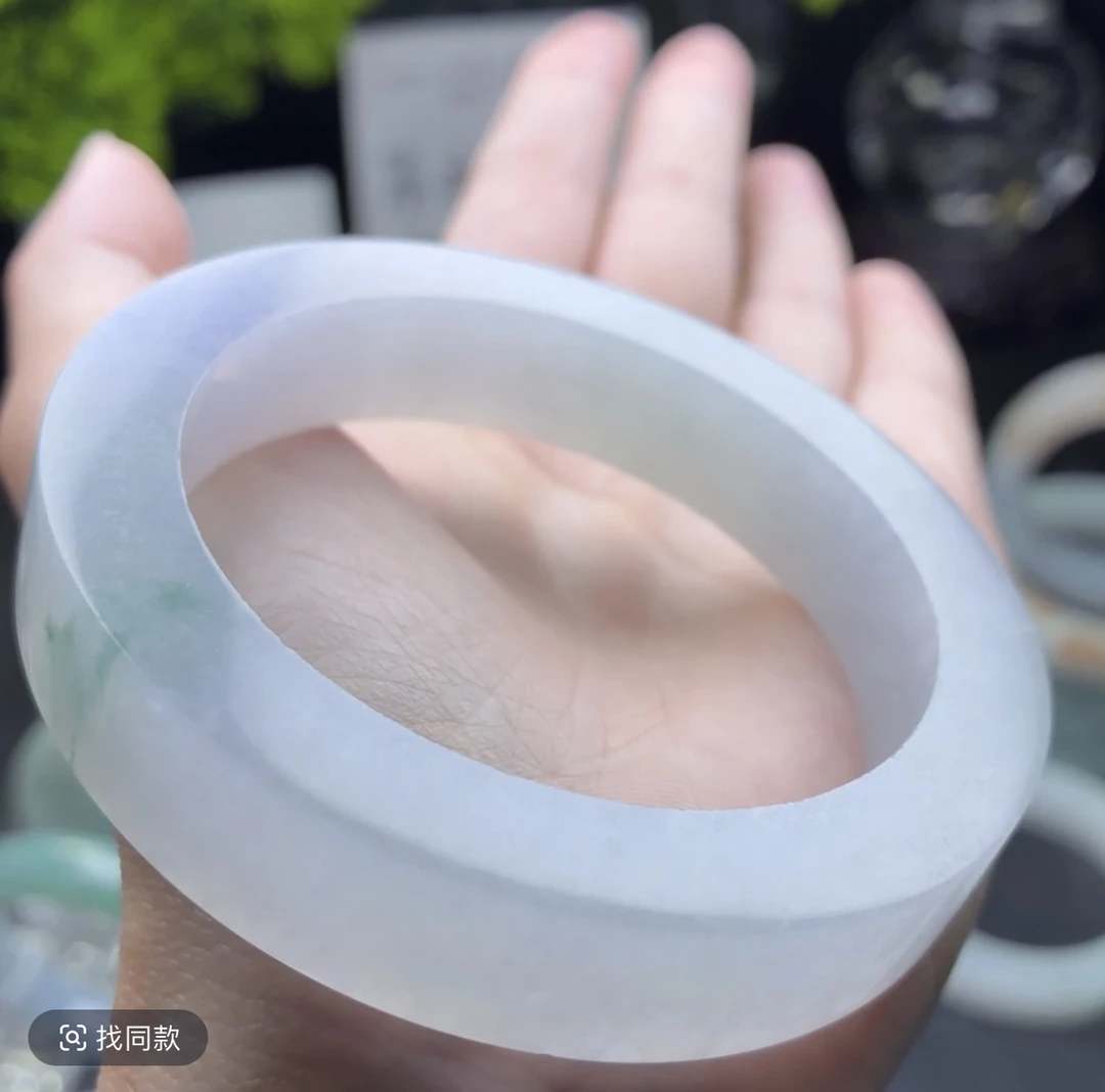 定制翡翠手镯未镶嵌冰飘花