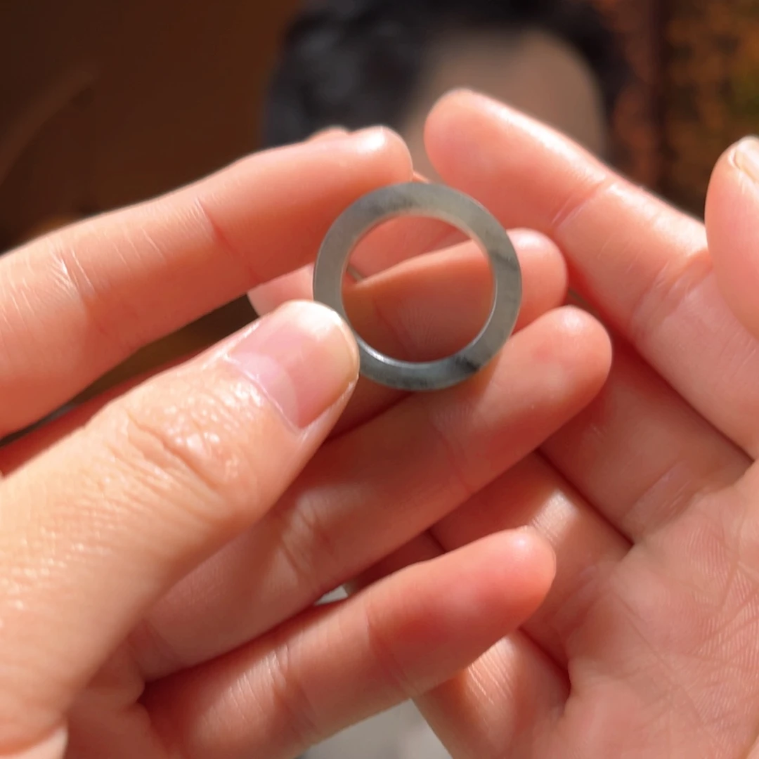 未镶嵌戒指和田玉青花11号80