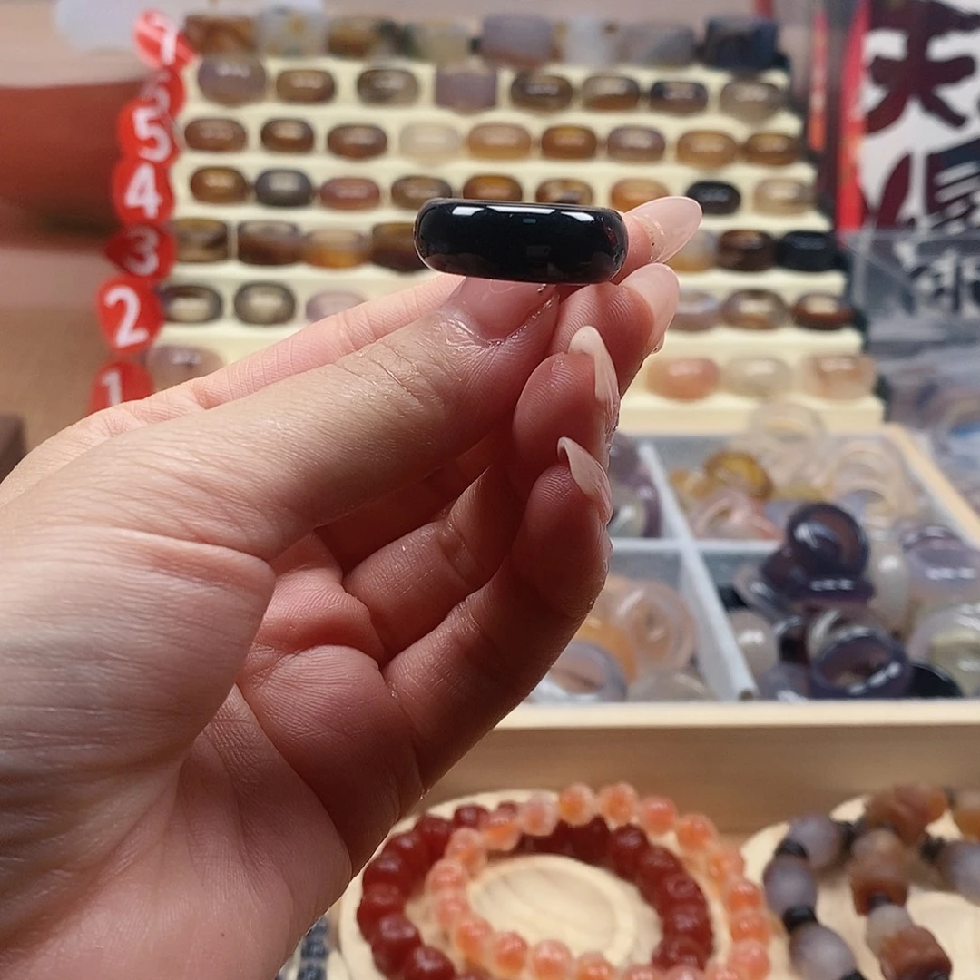 河***未镶嵌戒指玛瑙/玉髓