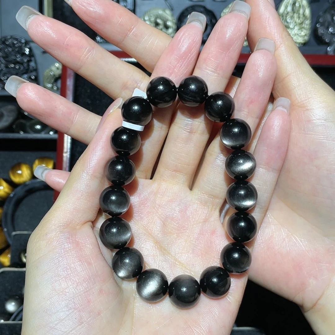【闪购商品】未镶嵌黑曜岩手链盛*