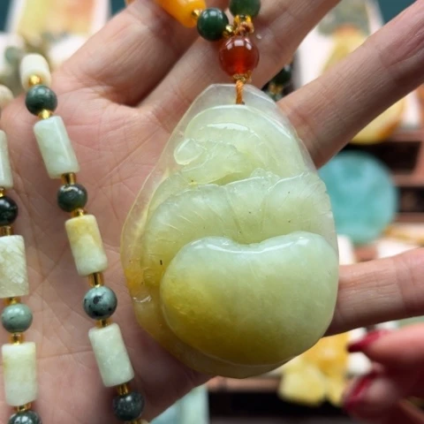 岫玉挂件未镶嵌挂件