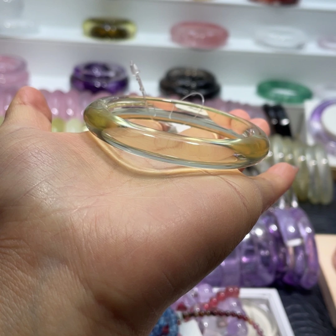 水晶手镯56圈口20号未镶嵌