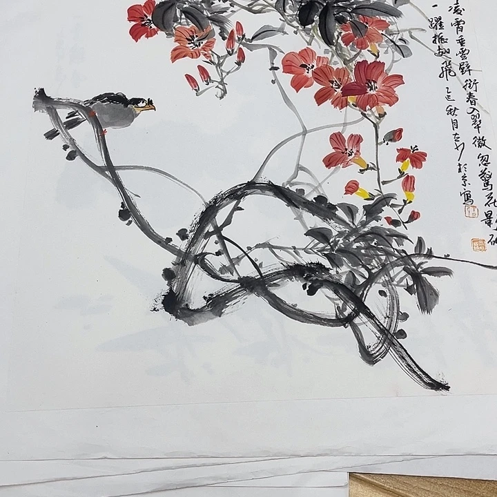 姜奇老师花鸟作品50×50