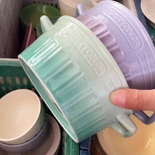 盘外贸单2个陶瓷9英寸