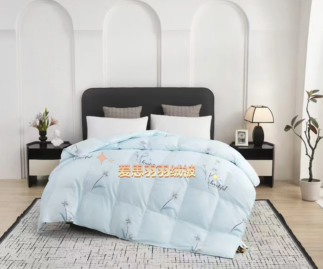 双层纯棉柔软小清新印花面料浅色系花型