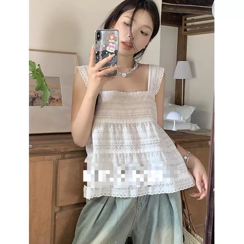 【DAI】韩系刺绣外搭背心2644