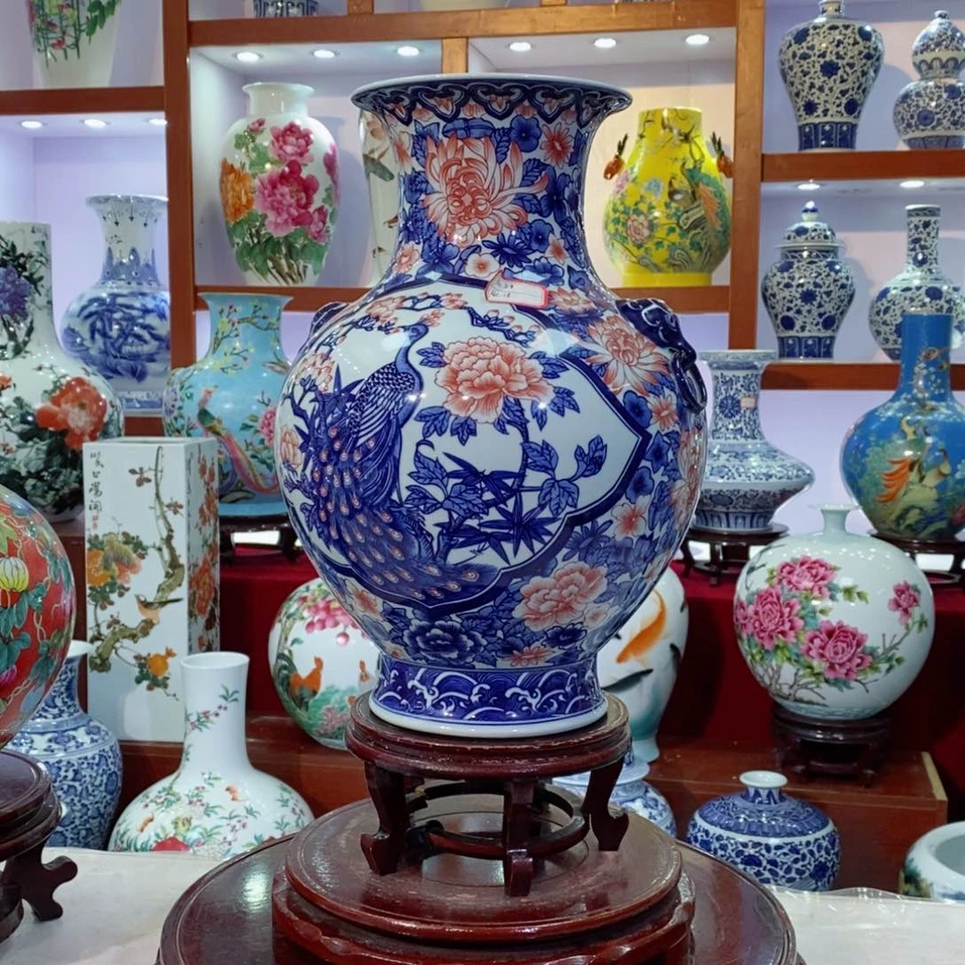 瓶景德镇陶瓷手绘