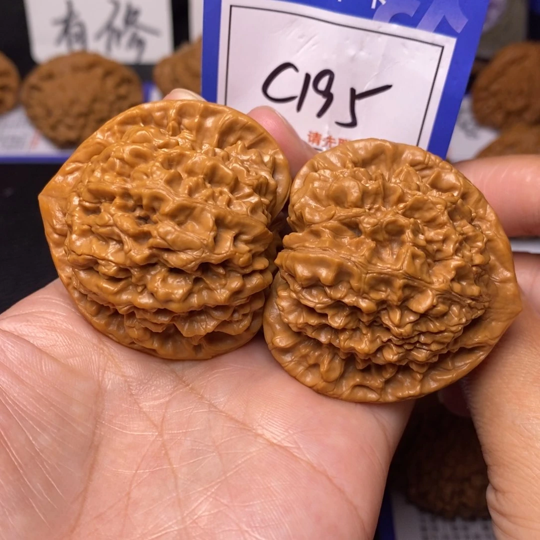 文玩核桃把件47官帽c195