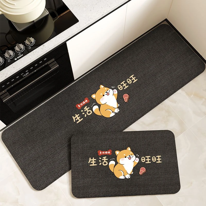 家用硅藻泥厨房专用地垫新款浴室防滑防油吸水垫子耐脏防水垫子
