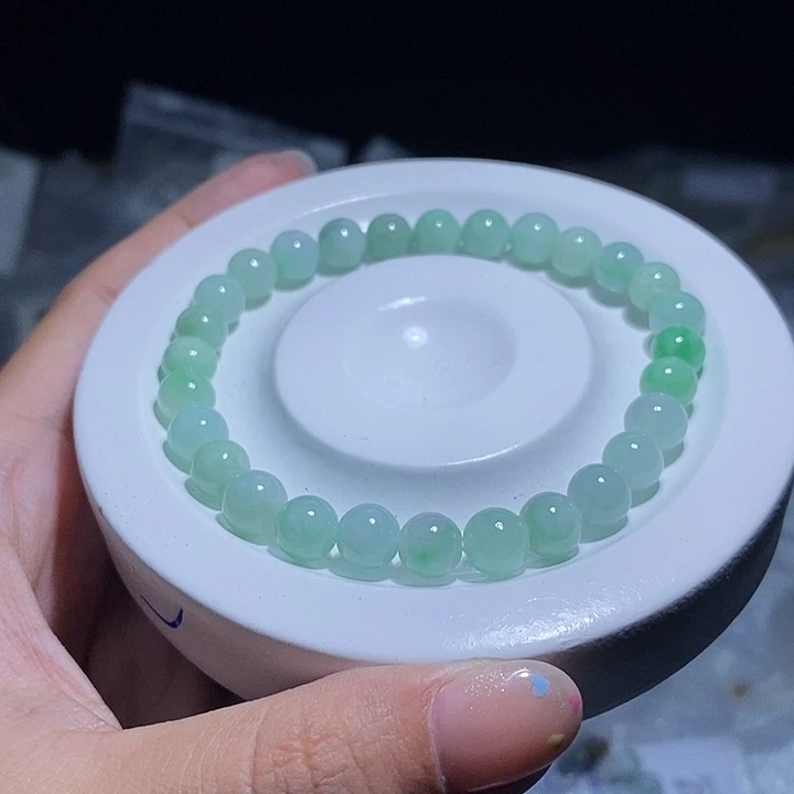 未镶嵌手串翡翠天然缅甸A货翡翠手串卡7.4