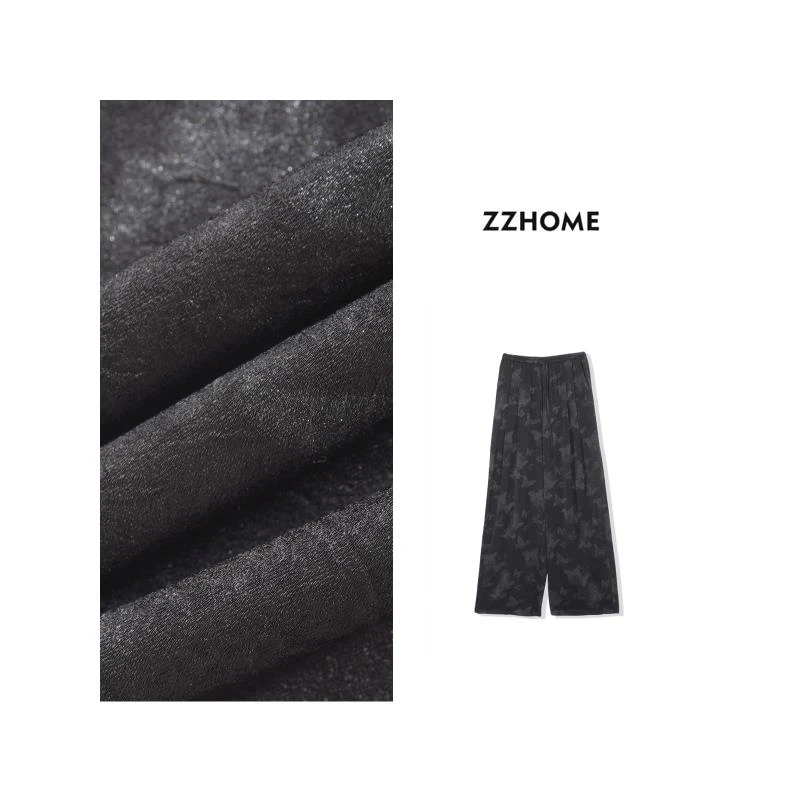 ZOZO HOME ｜肌理之美焚金烧花蝴蝶轻盈悬垂空气裤q170953p