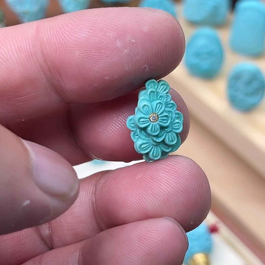 绿松石未镶嵌配饰