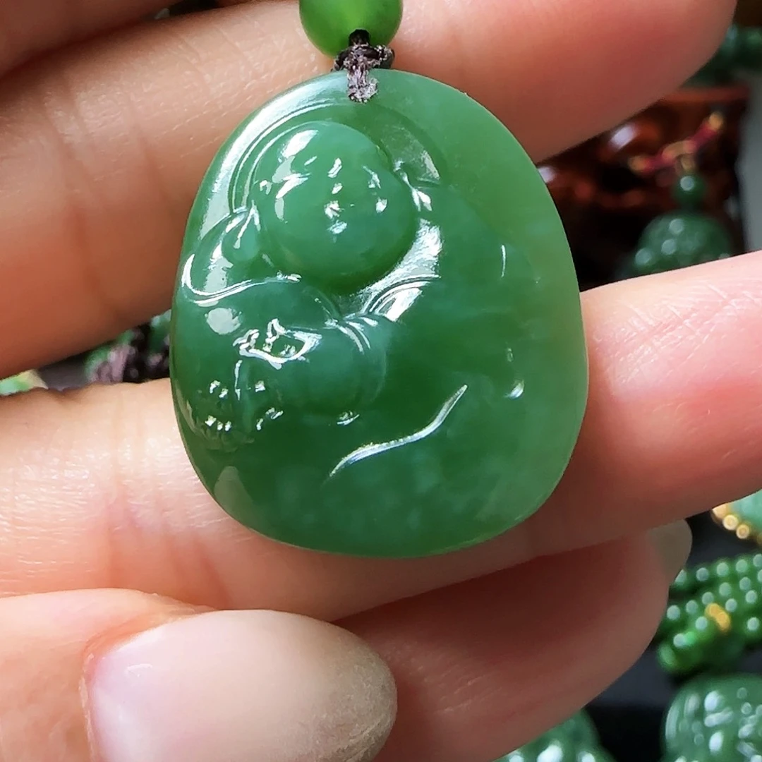 和田玉（碧玉）颈饰未镶嵌