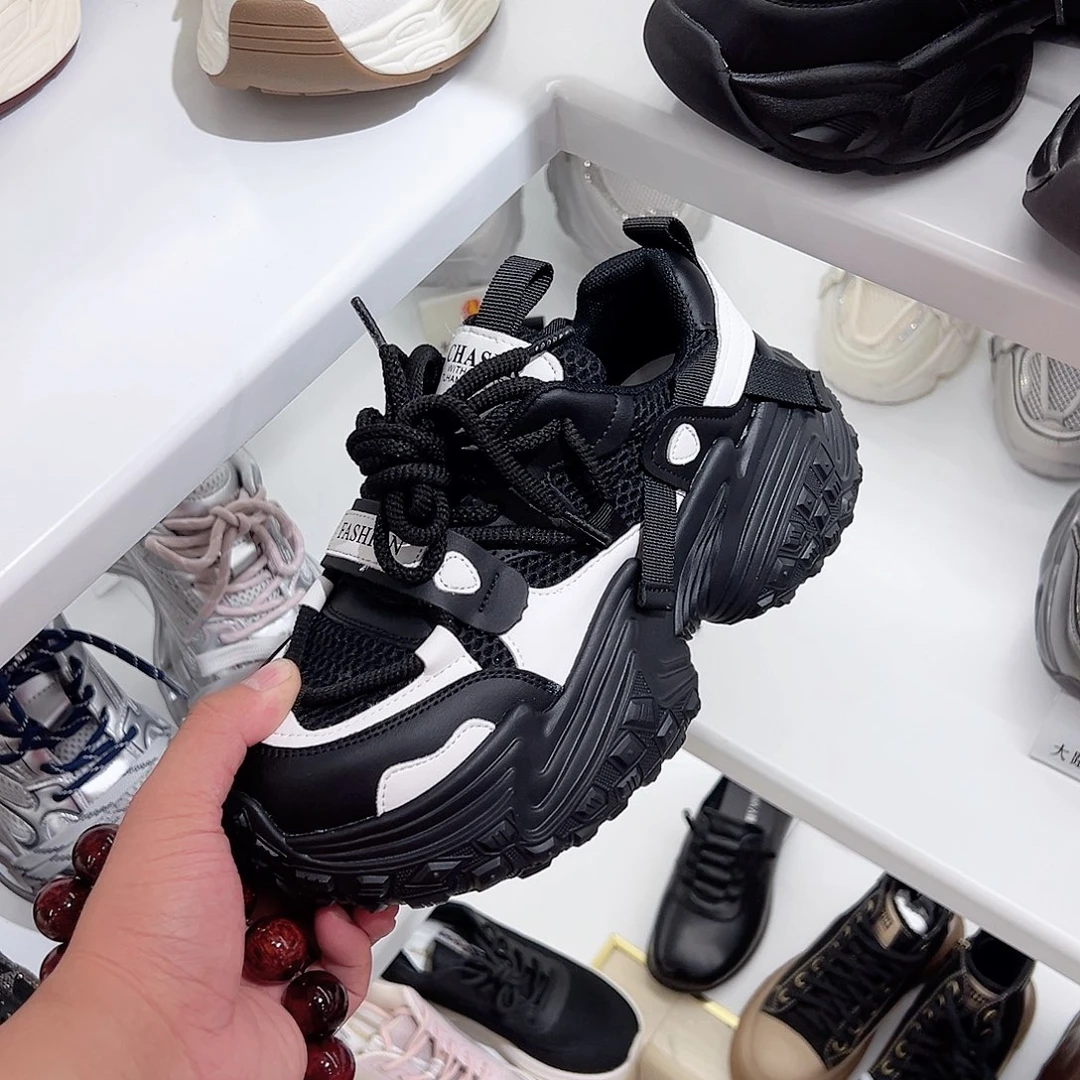 长***司老爹鞋80803黑白35