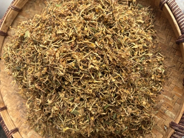 【已开花金银花】贵州深山采摘已开花金银花农家自晒