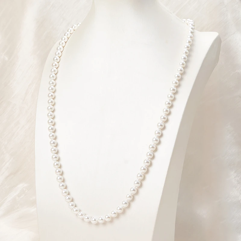 合金项链 【老板专属】黛森伊 炫彩白色项链 豪华小米珠 B-L021