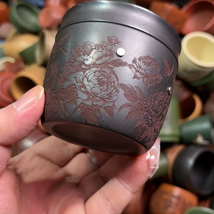 紫砂茶杯全手工紫砂主人杯