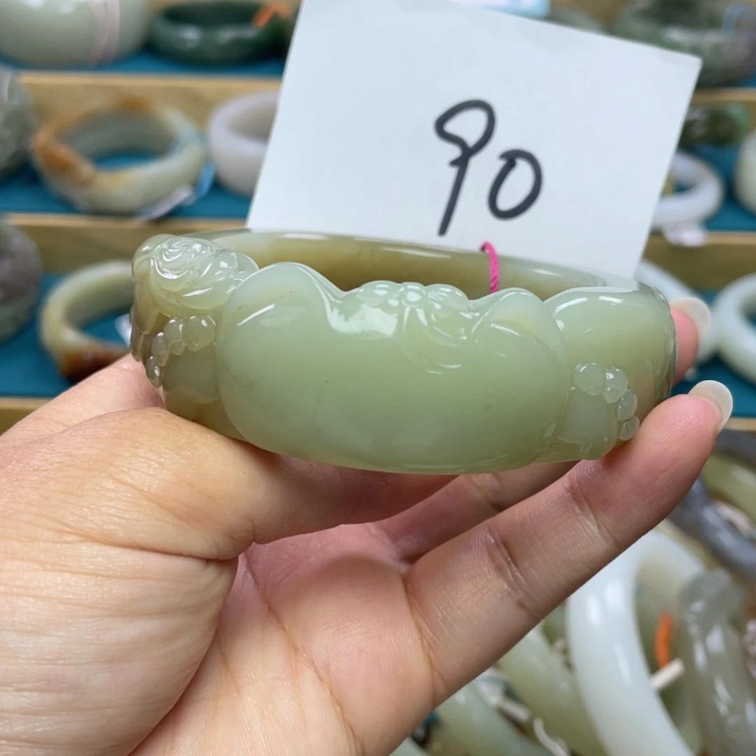 未镶嵌手镯和田玉圈口58