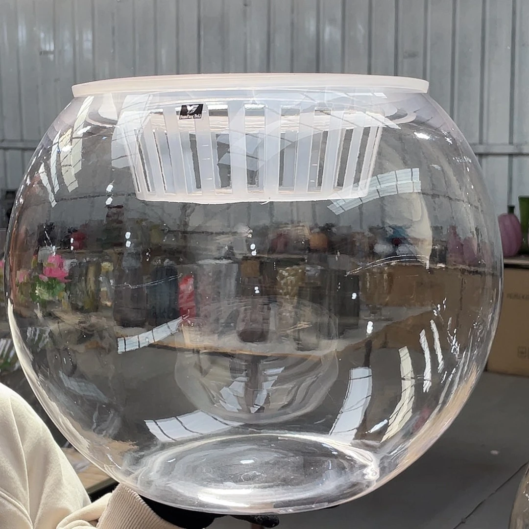 玻璃35圆球➕篮子 福利花瓶