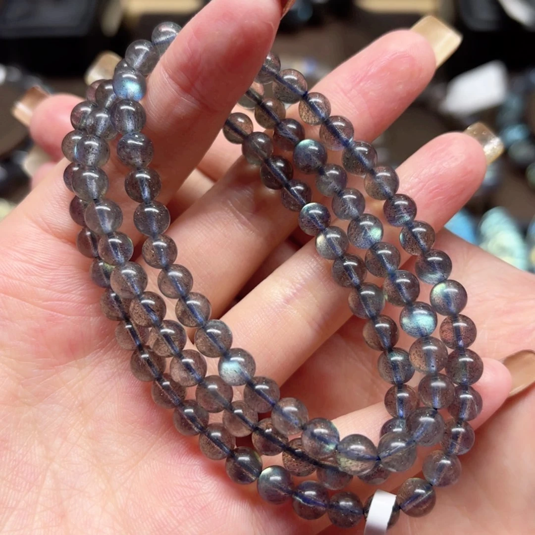 未镶嵌手链长石5.7mm左右