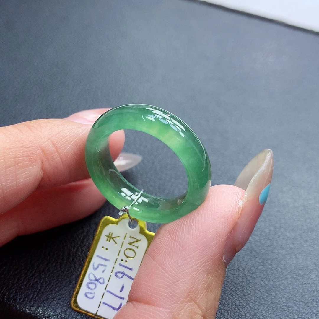 翡翠戒指未镶嵌16-17号