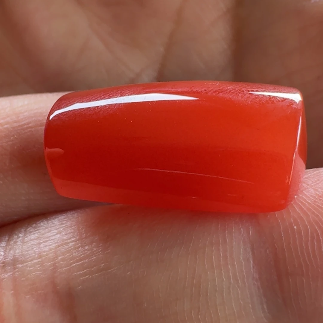 南红玛瑙未镶嵌桶形吊坠