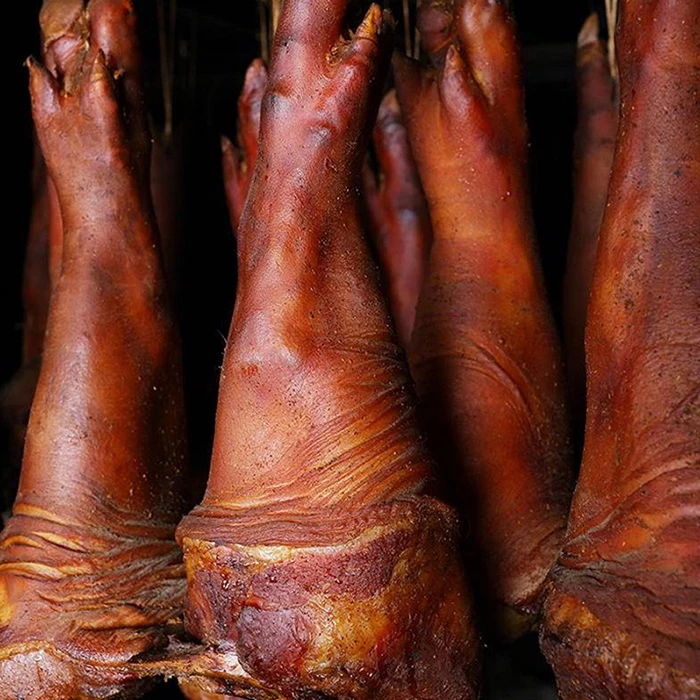 湘西烟熏腊猪脚现称现卖2-5斤