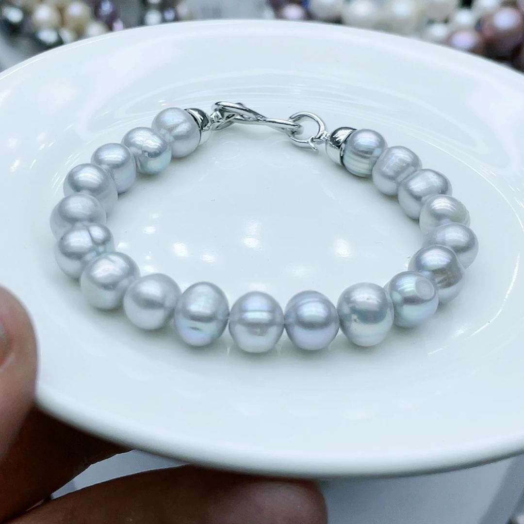 淡水珍珠颈饰钛钢