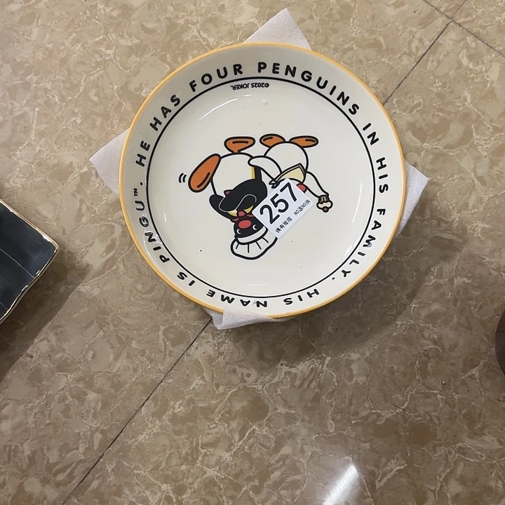 塑料陶瓷碗257盘子两个