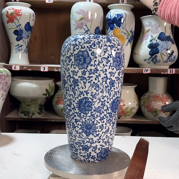 瓶大萝卜青花子连新款陶瓷陶瓷