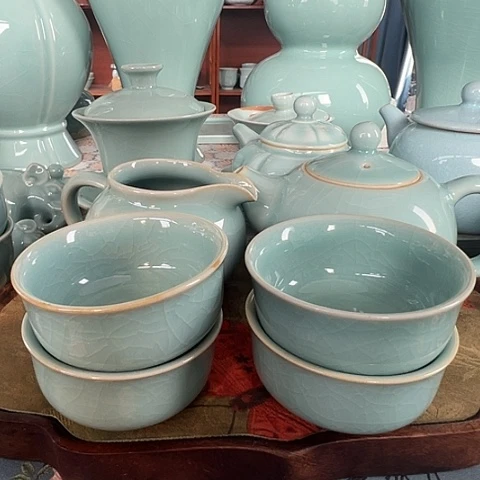 汝瓷微瑕茶具福利特惠