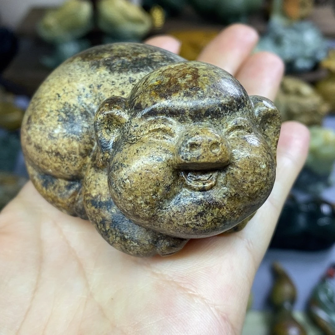 岫岩河磨玉（透闪石质玉）未镶嵌把件