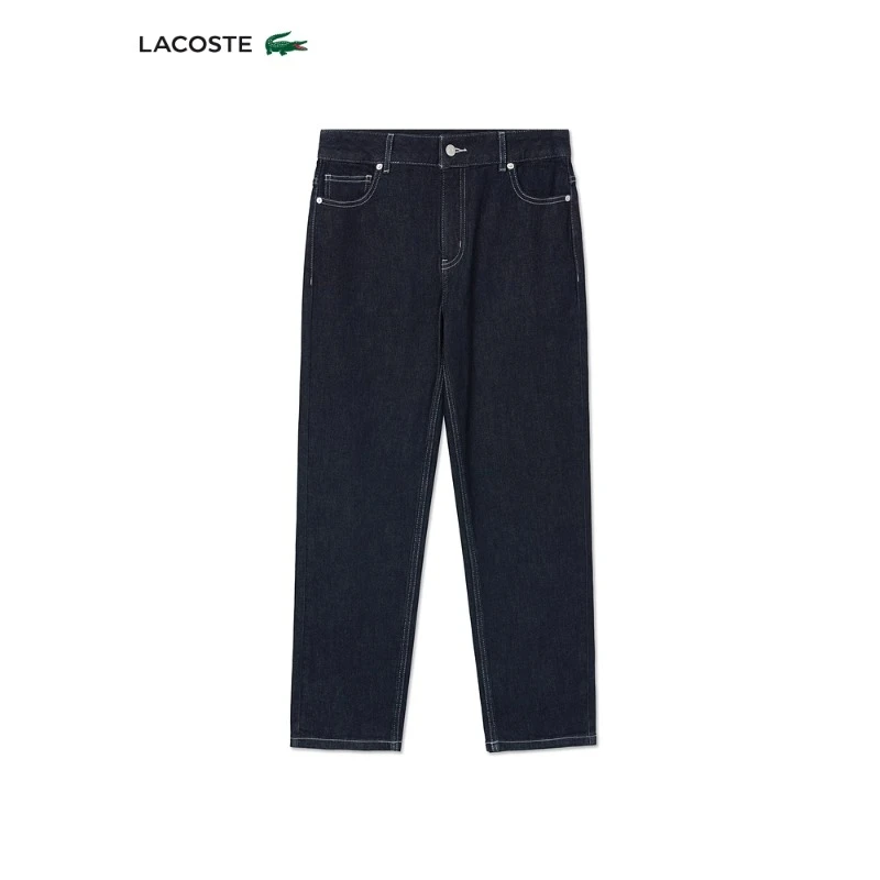 LACOSTE法国鳄鱼女装秋季新款时尚舒适休闲裤牛仔裤|HF2967
