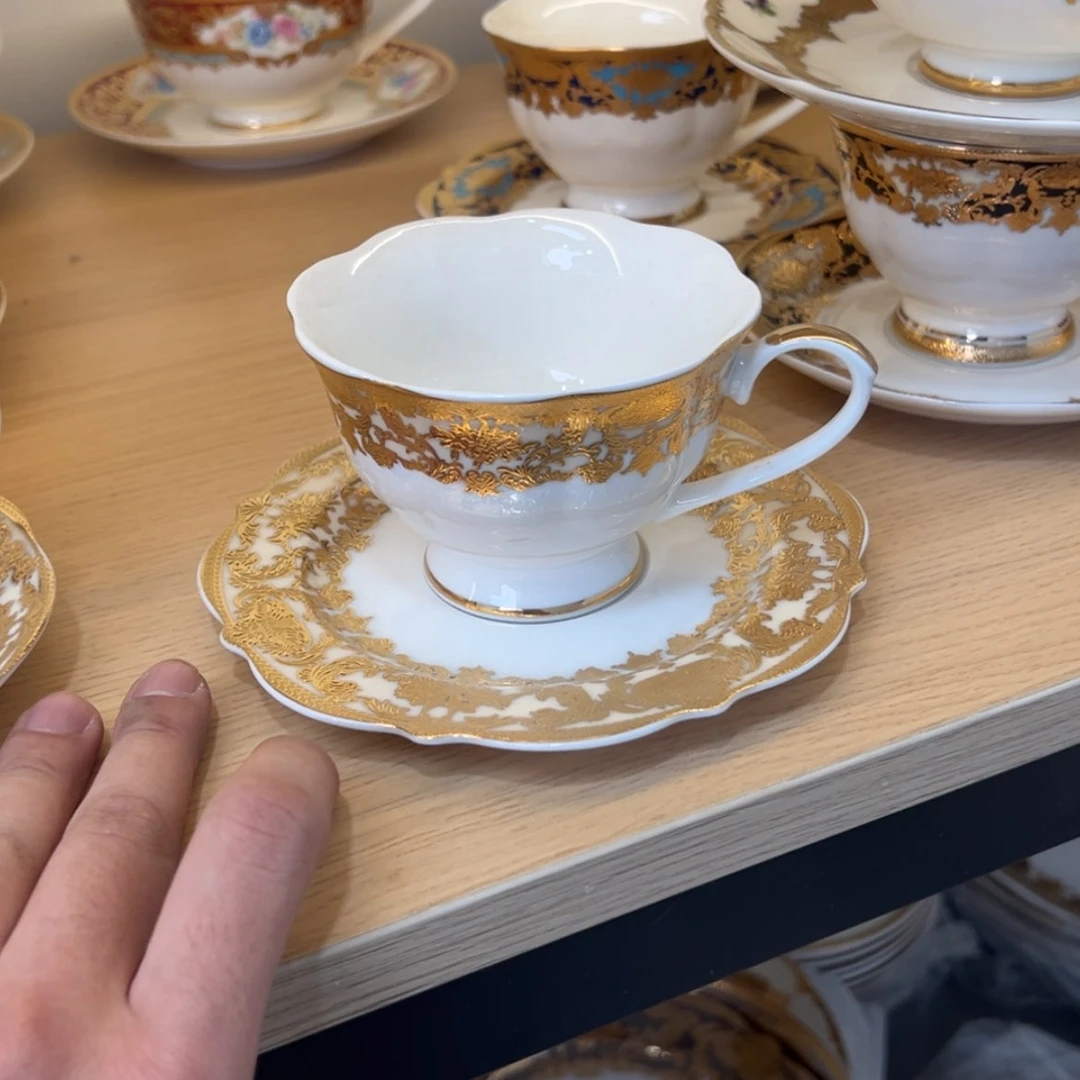 【闪购商品】瓷片君220cc容量咖啡杯碟两套一单