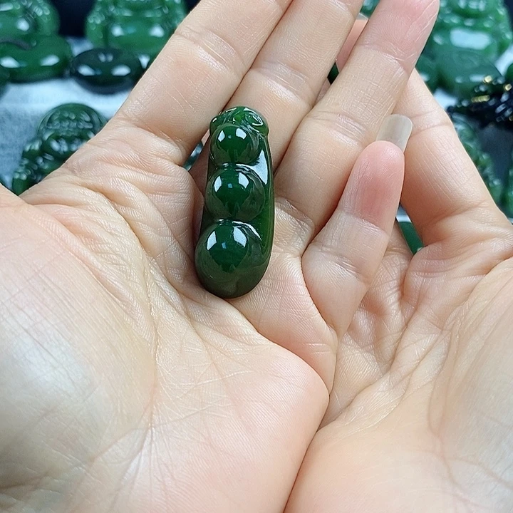 和田玉（碧玉）未镶嵌吊坠(不含链)