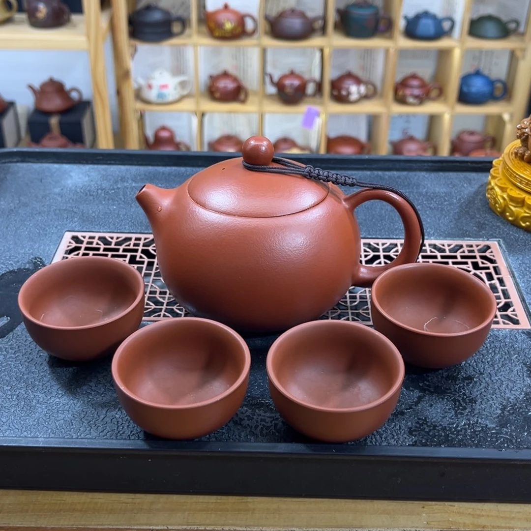 紫砂紫砂胖西施（一壶四杯）