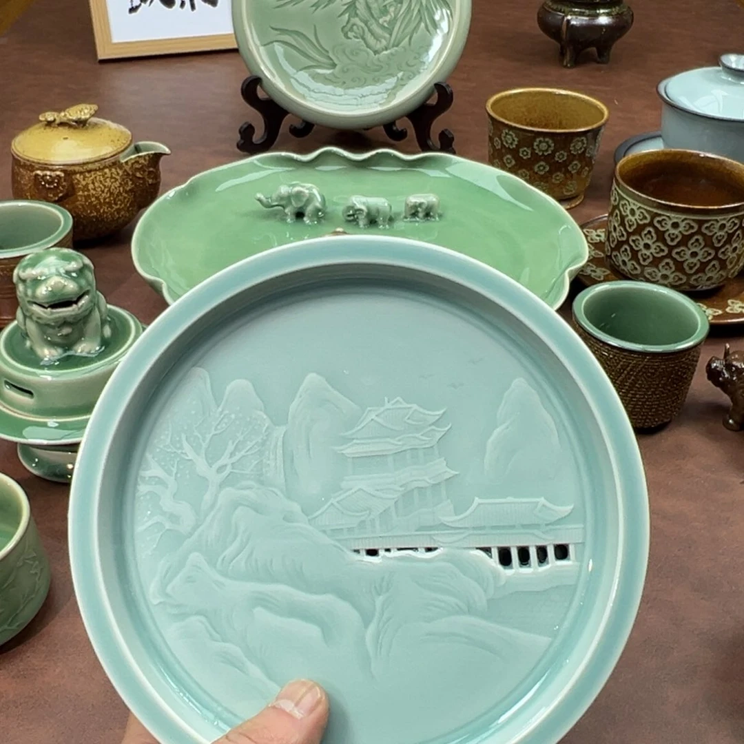 天**章青瓷茶器青瓷茶器