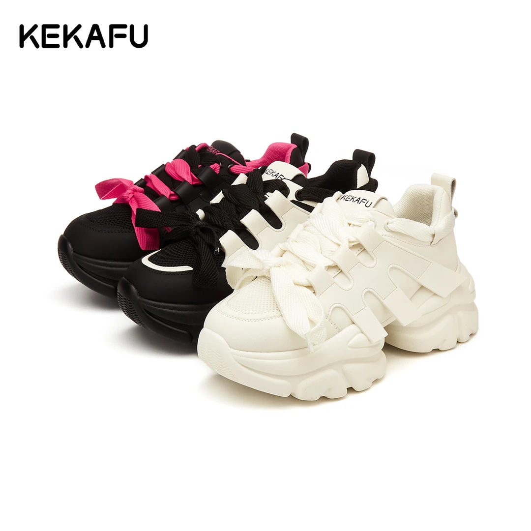 KEKAFU/珂卡芙老爹鞋夏季女鞋时尚休闲鞋百搭春季增高厚底36633