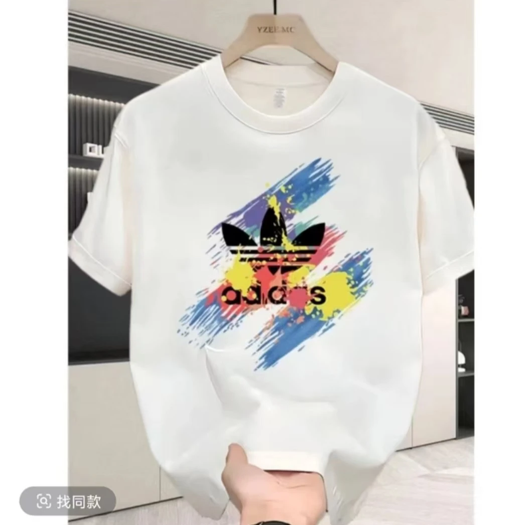 【一折粉丝福利】夏季潮牌男女同款百搭圆领T恤