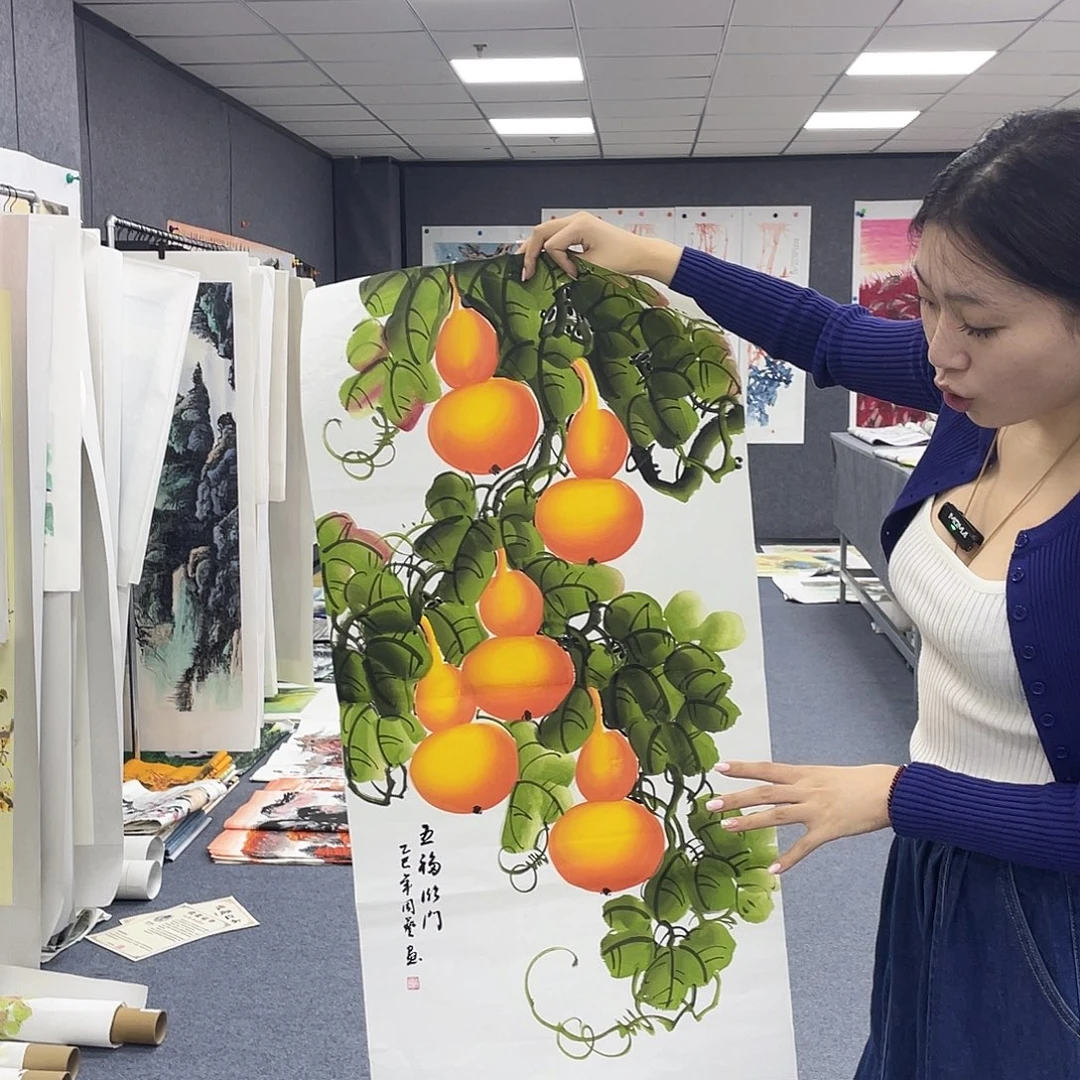 国画作品小姐姐放漏…